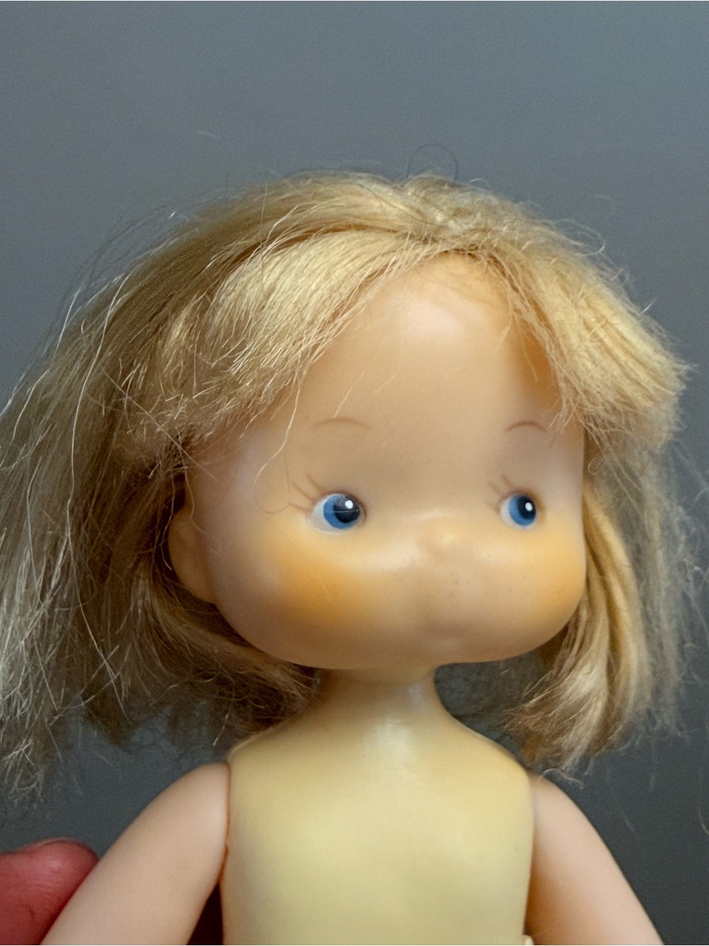Vintage 1975 Vinyl Doll Knickerbocker Holly Hobbie Dolly Blonde KTC Toy Small - Picture 3 of 11